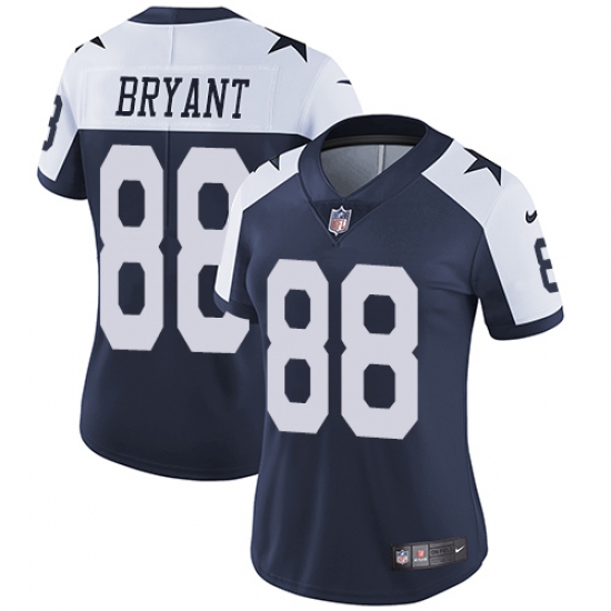 Women's Nike Dallas Cowboys 88 Dez Bryant Navy Blue Throwback Alternate Vapor Untouchable Limited Player NFL Jersey