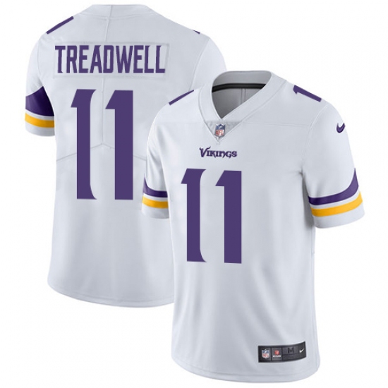 Youth Nike Minnesota Vikings 11 Laquon Treadwell White Vapor Untouchable Limited Player NFL Jersey