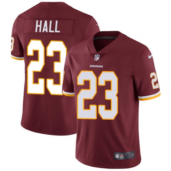 Youth Nike Washington Redskins 23 DeAngelo Hall Burgundy Red Team Color Vapor Untouchable Limited Player NFL Jersey