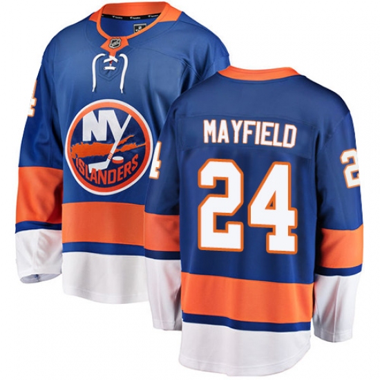 Men's New York Islanders 24 Scott Mayfield Fanatics Branded Royal Blue Home Breakaway NHL Jersey