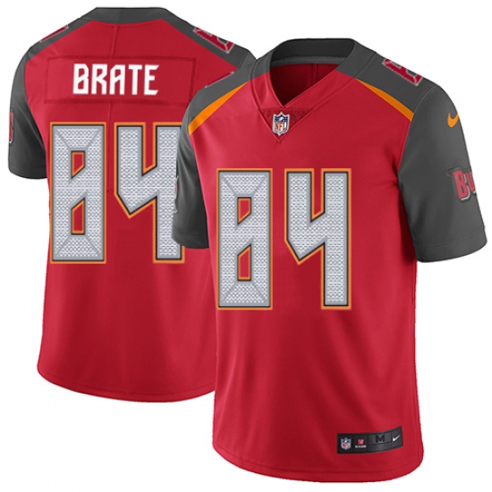 Youth Nike Tampa Bay Buccaneers 84 Cameron Brate Red Team Color Vapor Untouchable Limited Player NFL Jersey