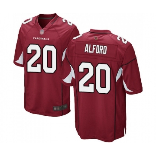 Men's Arizona Cardinals 20 Robert Alford Game Red Team Color Football Jersey