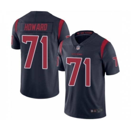 Youth Houston Texans 71 Tytus Howard Limited Navy Blue Rush Vapor Untouchable Football Jersey