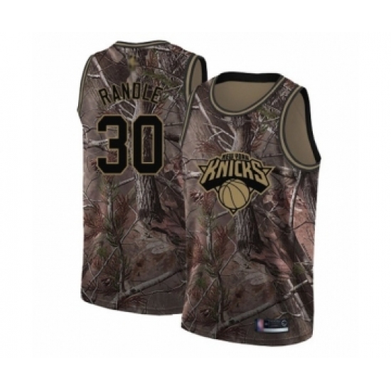 Youth New York Knicks 30 Julius Randle Swingman Camo Realtree Collection Basketball Jersey