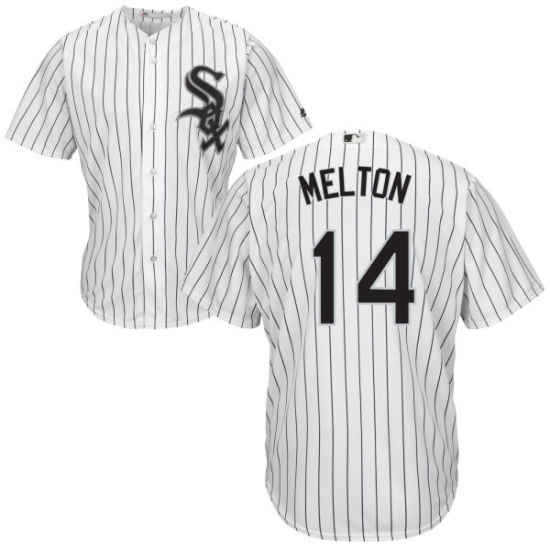 Men's Majestic Chicago White Sox 14 Bill Melton White Home Flex Base Authentic Collection MLB Jersey