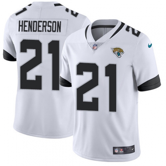 Youth Jacksonville Jaguars 21 C.J. Henderson White Stitched Vapor Untouchable Limited Jersey