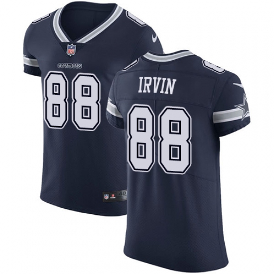 Men's Nike Dallas Cowboys 88 Michael Irvin Navy Blue Team Color Vapor Untouchable Elite Player NFL Jersey