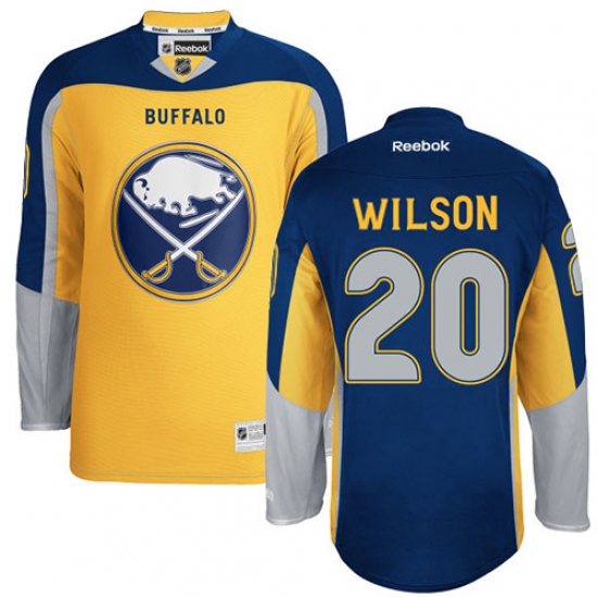 Men's Reebok Buffalo Sabres 20 Scott Wilson Authentic Gold New Third NHL Jersey