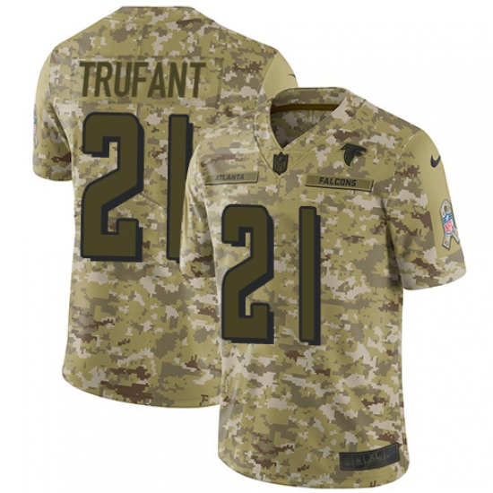 Youth Nike Atlanta Falcons 21 Desmond Trufant Limited Camo 2018 Salute to Service NFL Jersey