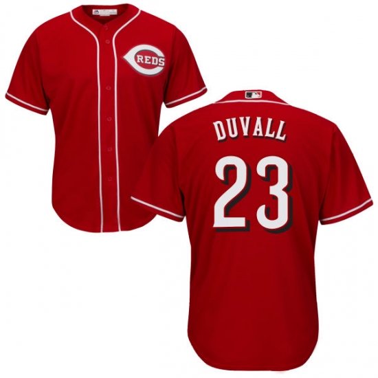 Men's Majestic Cincinnati Reds 23 Adam Duvall Replica Red Alternate Cool Base MLB Jersey