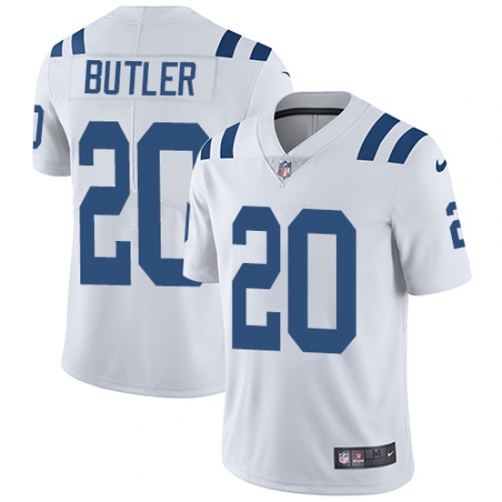 Men's Nike Indianapolis Colts 20 Darius Butler White Vapor Untouchable Limited Player NFL Jersey