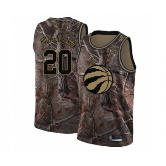 Youth Toronto Raptors 20 Rondae Hollis-Jefferson Swingman Camo Realtree Collection Basketball Jersey