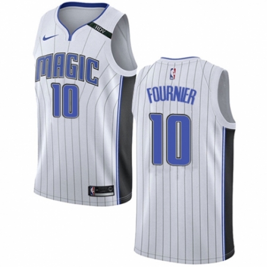 Women's Nike Orlando Magic 10 Evan Fournier Authentic NBA Jersey - Association Edition