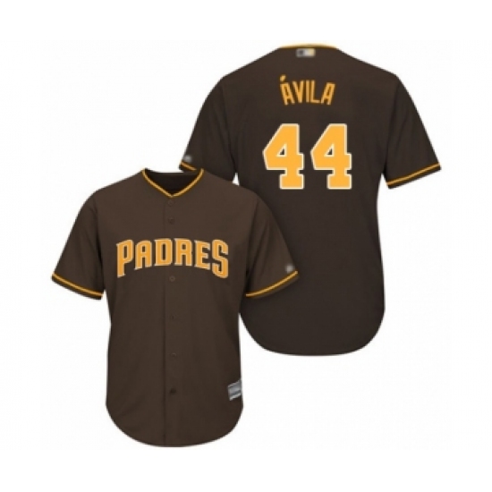 Youth San Diego Padres 44 Pedro Avila Authentic Brown Alternate Cool Base Baseball Player Jersey