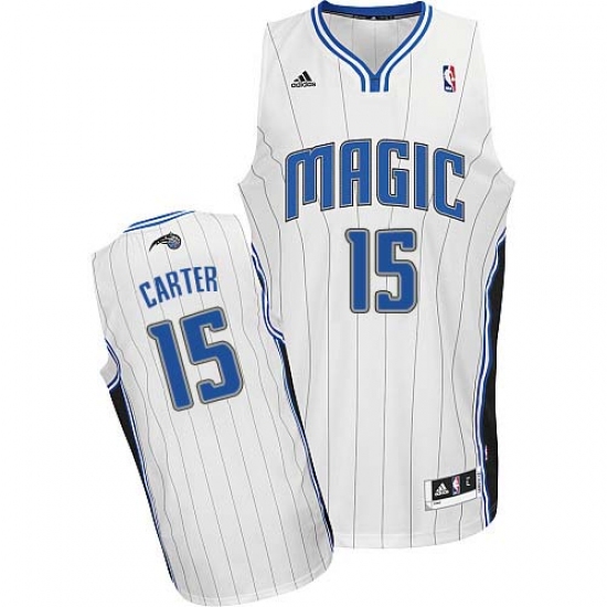 Men's Adidas Orlando Magic 15 Vince Carter Swingman White Home NBA Jersey