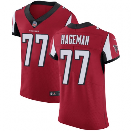 Men's Nike Atlanta Falcons 77 Ra'Shede Hageman Red Team Color Vapor Untouchable Elite Player NFL Jersey