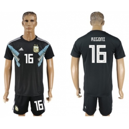 Argentina 16 Rigoni Away Soccer Country Jersey