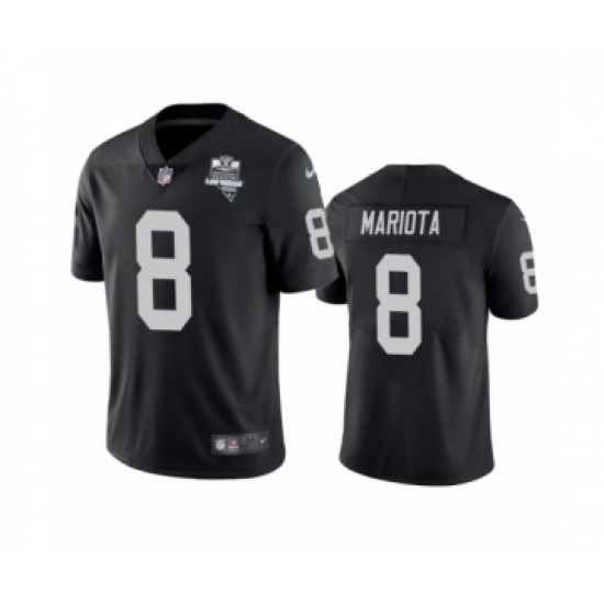 Women's Oakland Raiders 8 Marcus Mariota Black 2020 Inaugural Season Vapor Limited Jersey