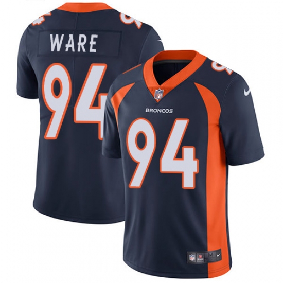Youth Nike Denver Broncos 94 DeMarcus Ware Navy Blue Alternate Vapor Untouchable Limited Player NFL Jersey