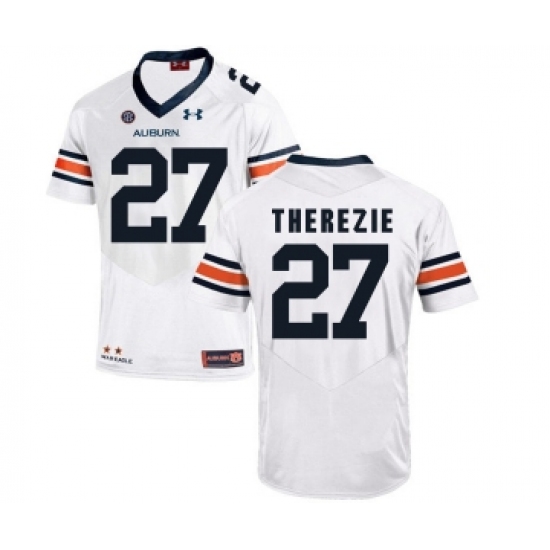 Auburn Tigers 27 Robenson Therezie White College Football Jersey