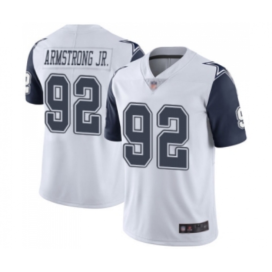 Youth Dallas Cowboys 92 Dorance Armstrong Jr. Limited White Rush Vapor Untouchable Football Jersey