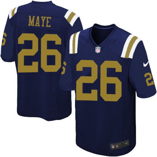 Youth Nike New York Jets 26 Marcus Maye Limited Navy Blue Alternate NFL Jersey