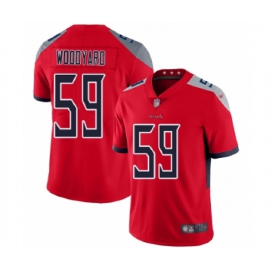 Youth Tennessee Titans 59 Wesley Woodyard Limited Red Inverted Legend Football Jersey