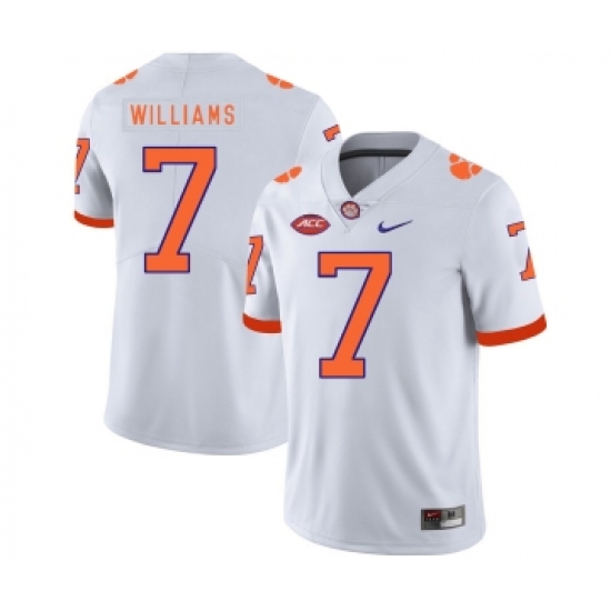 Clemson Tigers 7 Mike Williams White Nike College Football Jersey