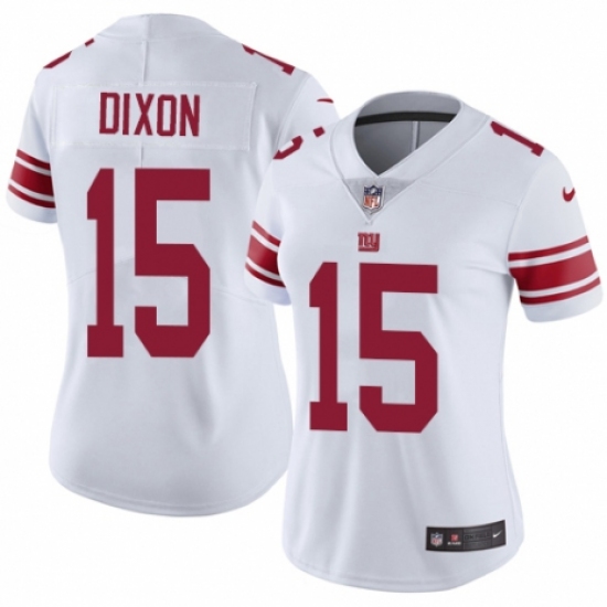 Women's Nike New York Giants 15 Riley Dixon White Vapor Untouchable Limited Player NFL Jersey