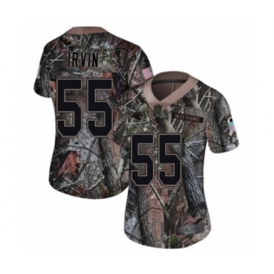 Women's Carolina Panthers 55 Bruce Irvin Camo Rush Realtree Limited Football Jersey