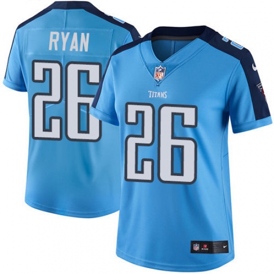 Women's Nike Tennessee Titans 26 Logan Ryan Light Blue Team Color Vapor Untouchable Limited Player NFL Jersey