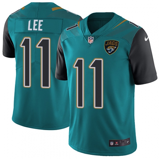 Men's Nike Jacksonville Jaguars 11 Marqise Lee Teal Green Team Color Vapor Untouchable Limited Player NFL Jersey