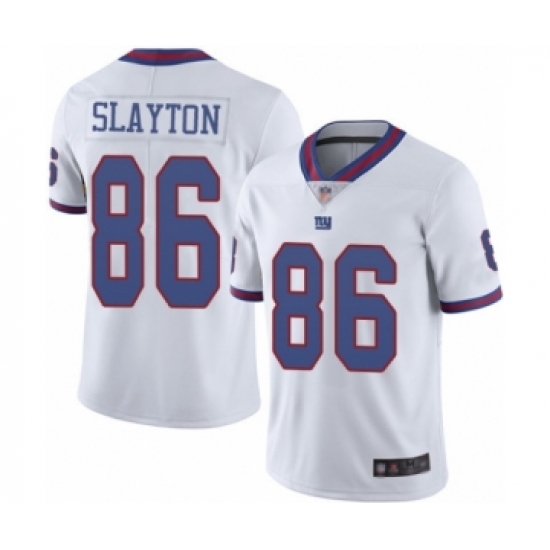 Youth New York Giants 86 Darius Slayton Limited White Rush Vapor Untouchable Football Jersey