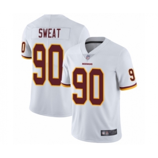 Men's Washington Redskins 90 Montez Sweat White Vapor Untouchable Limited Player Football Jersey