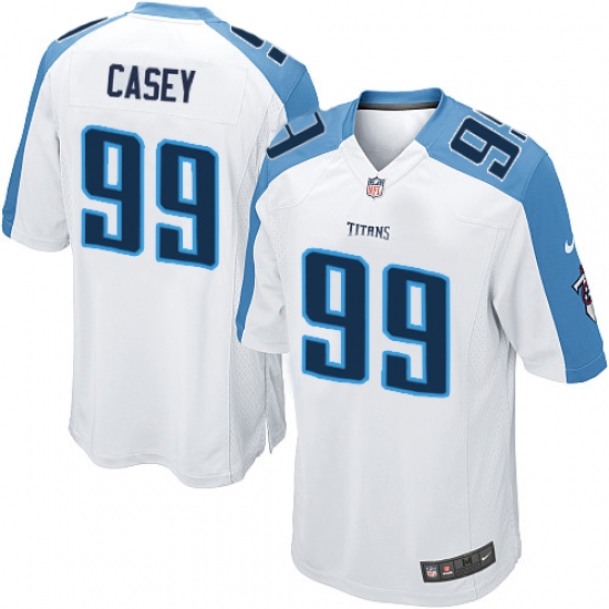 Men's Nike Tennessee Titans 99 Jurrell Casey Game White NFL Jersey