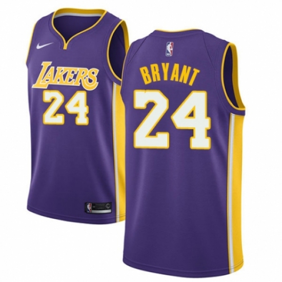 Women's Nike Los Angeles Lakers 24 Kobe Bryant Authentic Purple NBA Jersey - Icon Edition