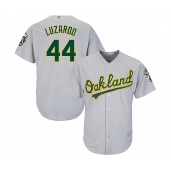 Youth Oakland Athletics 44 Jesus Luzardo Authentic Grey Road Cool Base Baseball Player Jersey