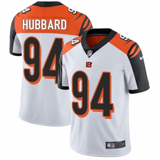 Men's Nike Cincinnati Bengals 94 Sam Hubbard White Vapor Untouchable Limited Player NFL Jersey