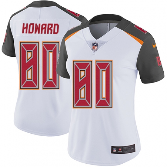 Women's Nike Tampa Bay Buccaneers 80 O. J. Howard Elite White NFL Jersey