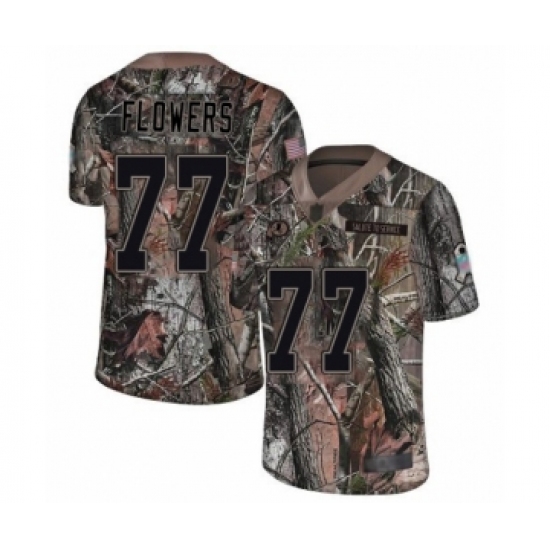 Youth Washington Redskins 77 Ereck Flowers Limited Camo Rush Realtree Football Jersey