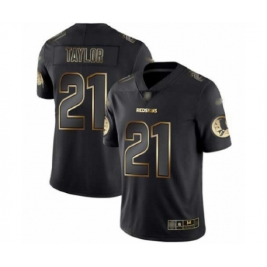 Men's Washington Redskins 21 Sean Taylor Black Gold Vapor Untouchable Limited Player Football Jersey