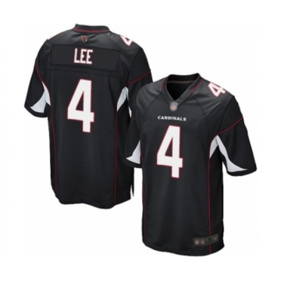 Men's Arizona Cardinals 4 Andy Lee Game Black Alternate Football Jersey