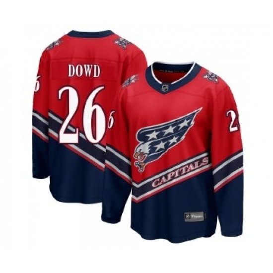 Men's Washington Capitals 26 Nic Dowd Fanatics Branded Breakaway 2020-21 Special Edition Jersey - Red