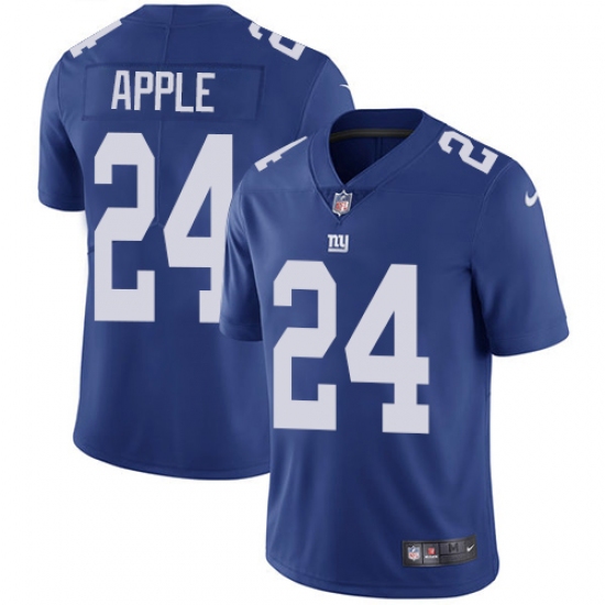 Men's Nike New York Giants 24 Eli Apple Royal Blue Team Color Vapor Untouchable Limited Player NFL Jersey