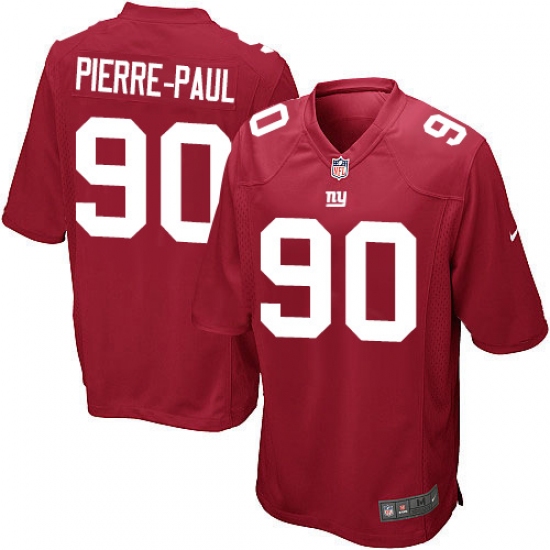 Men's Nike New York Giants 90 Jason Pierre-Paul Game Red Alternate NFL Jersey