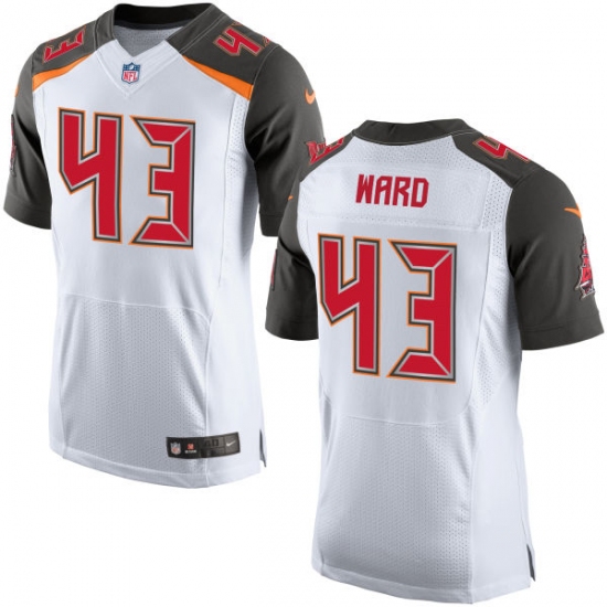 Men's Nike Tampa Bay Buccaneers 43 T.J. Ward Elite White NFL Jersey