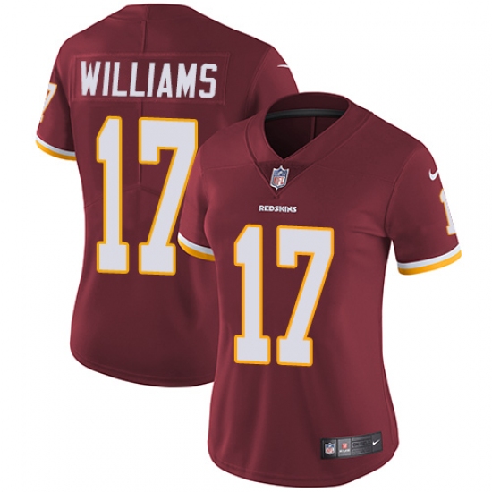 Women's Nike Washington Redskins 17 Doug Williams Burgundy Red Team Color Vapor Untouchable Limited Player NFL Jersey