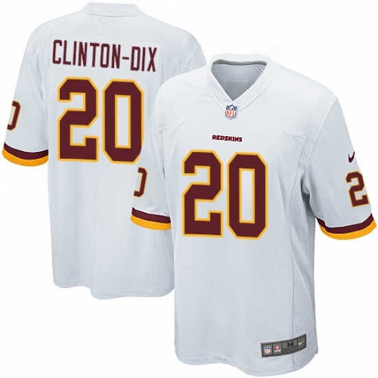 Men's Nike Washington Redskins 20 Ha Clinton-Dix Game White NFL Jersey