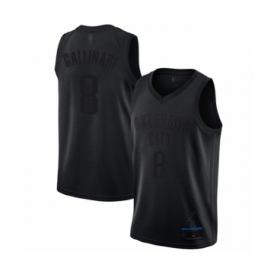 Men's Oklahoma City Thunder 8 Danilo Gallinari Swingman Black MVP Basketball Jersey