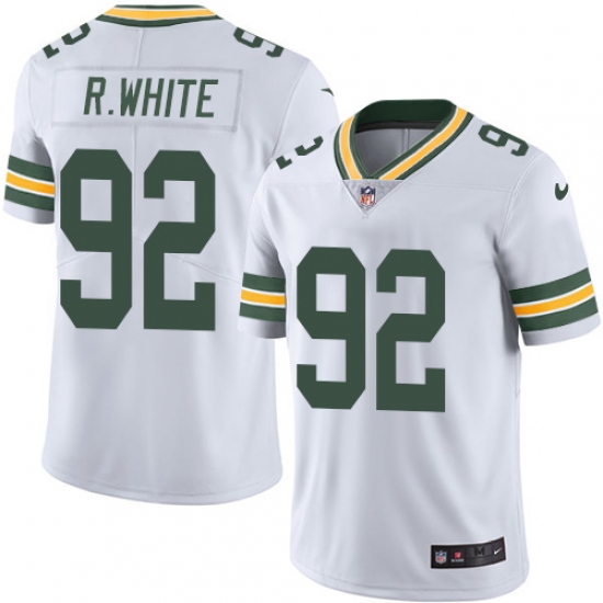 Men's Nike Green Bay Packers 92 Reggie White White Vapor Untouchable Limited Player NFL Jersey